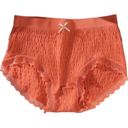 Women Panties Briefs Seamless Lace Sexy High Elasticity Mid Rise Underpants Female Soft Lady Lingeries Underpant Ladies Intimate