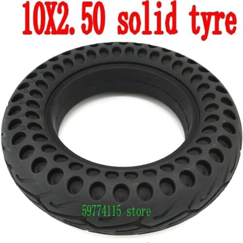 High Quality 10x2.50 Tubeless Wheel Tyre Solid Tyre Non-Inflation Electric Scooter Tire for 8/10 Inch Electric Scooter Accessory