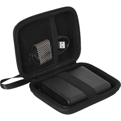 4NB100560Hard EVA Zipper Case Storage Bag Pouch for Anker PowerCore 13000mAh Earphones