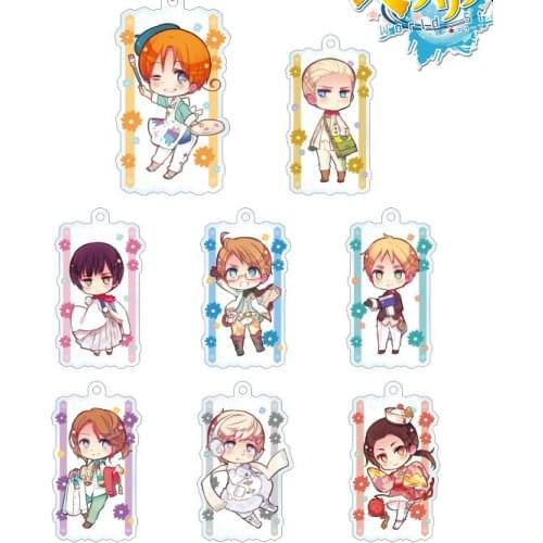 Axis Powers Hetalia APH Watercolor Series Wang Yao Acrylic Keychain Pendant Keyring Anime Itabag School Keyring Toy