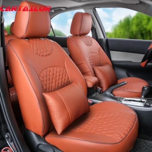 CARTAILOR custom fit cover seats for land rover evoque seat covers & supports black PU leather car seat cover accessories set