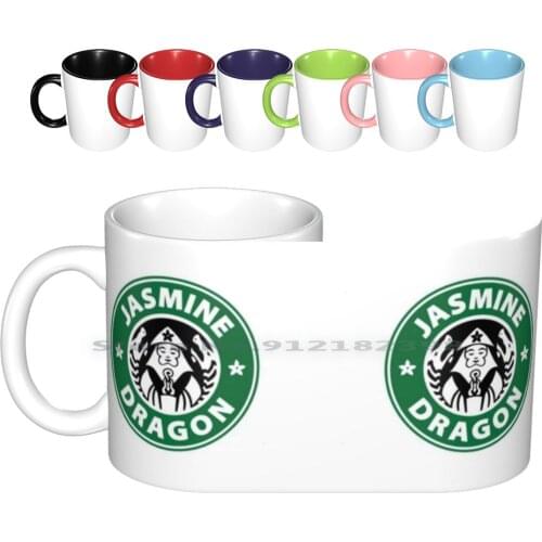 Jasmine Dragon-Inspired Tea Shop Design Ceramic Mugs Coffee Cups Milk Tea Mug Jasmine Dragon Tea Shop Jasmine Dragon Tea The