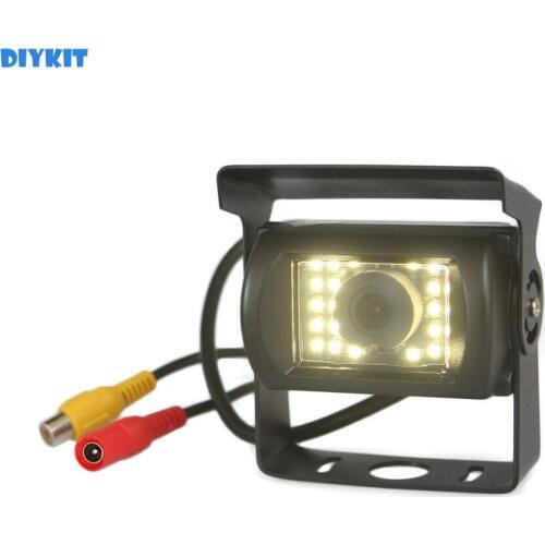 DIYKIT RV Bus Truck Car Rear View Camera Reverse Backup LED Night Vision Waterproof Reversing Parking Kit Cam