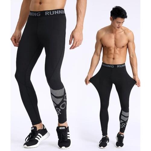 Men Compression Tight Leggings Running Mens Sport Tights Gym Leggings Jogging Pants Quick Drying Workout Training Yoga Bottoms