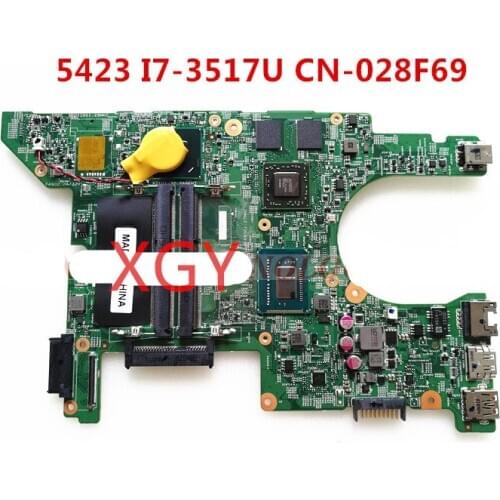 FOR Dell 5423 motherboard DMB40 11239-1 I7-3517U CN-028F69 28F69 100% Test ok