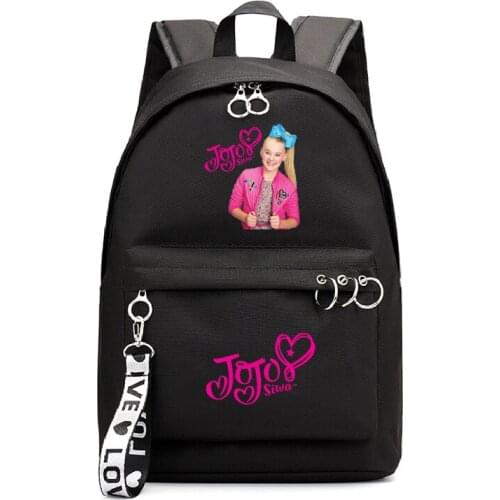 Cute Students Boys Girls Back to School Gift Mochila Jojo Siwa Laptop Backpack Women Travel Men Teens Rucksack