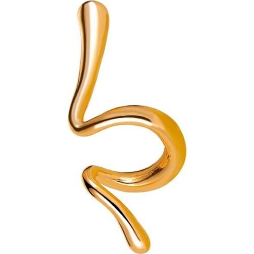 New distinctive helix snake ear clips single pierced punk metal simple womens earrings harajuku jewelry for women accesories