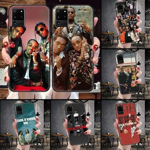 Quavo offset Migos Phone case For Samsung Galaxy Note 4 8 9 10 20 S8 S9 S10 S10E S20 Plus UITRA Ultra black luxury shell trend