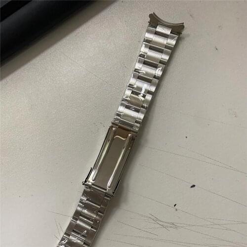 20mm Stainless Steel Watch Strap Belt Bracelet for Vintage Watch Case Unisex Accessories