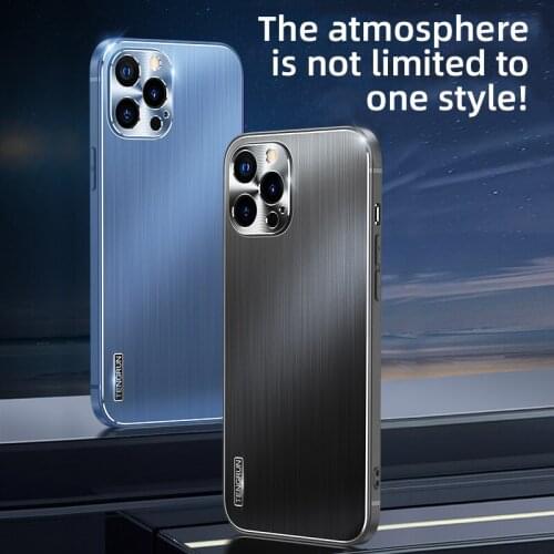 Luxury Shockproof Camera Lens Protection Square Fram Metal Mobile Phone Case For iPhone 12 Pro Max 11 Cellphone Back Cover Funda