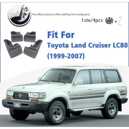 Mudguard For Toyota Land Cruiser 80 LC80 FJ80 1999-2007 Front Rear 4pcs Mudflaps Mudguards Car Accessories Auto Styline Fender