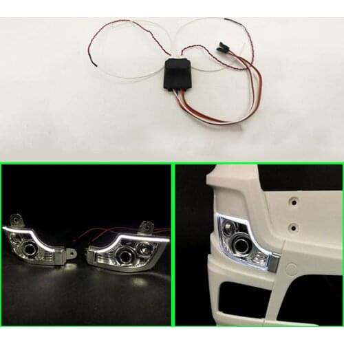 LED Daytime Running Lights for 1/14 Tamiya RC Truck Car SCANIA R730 R470 R620 VOLVO FH12 ACTROS 3363 1851 AROCS 3348 MAN TGX DIY