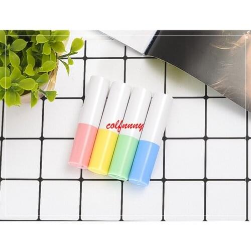 500pcs/lot Fast Shipping DIY Empty Colorful lip balm lipstick tube bottle Mouth Lip Balm Stick Sample Cosmetic Container