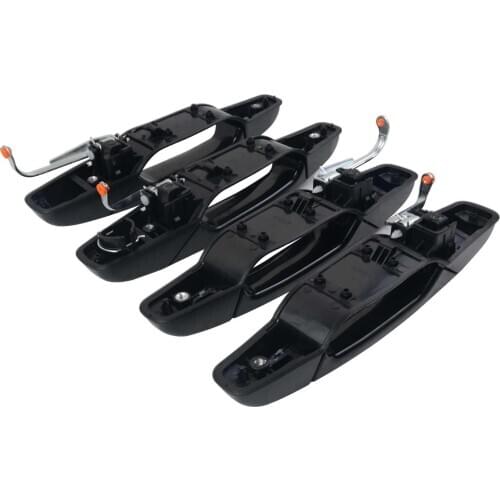 AP02 Set of 4 Black Door Handles Front Rear Left Right 15130837 1311163 for Cadillac for Chevrolet Suburban Tahoe for GMC Yukon