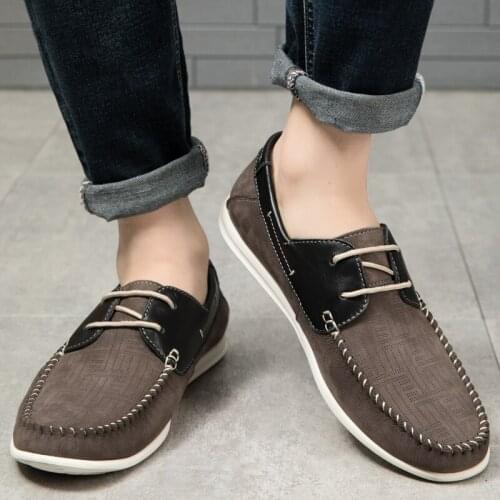 FIXSYS Brand High Quality Man Casual Business Shoes Fashion Lace-up Driving Shoes Genuine Leather Man Walking Shoes Derby Shoes