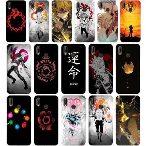 232FG Nanatsu no Taizai Seven Deadly Sin Soft Silicone Tpu Cover Case for huawei Mate P20 P30 Llte Pro Y6 Y7 2019