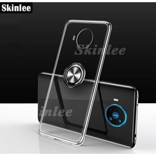 Skinlee For Nokia X20 Case Official Original Shockproof With Ring Holder Soft Clear Cover For Nokia X10