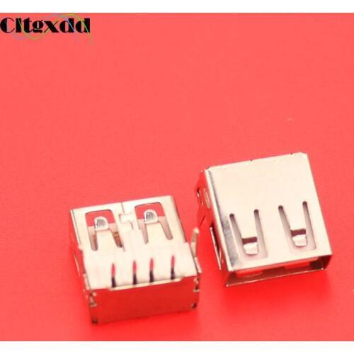 Cltgxdd 4 pin Notebook Laptop USB female Socket 2.0 4pin USB jack 90 Degree Connector For Desktop Laptop PC charger etc