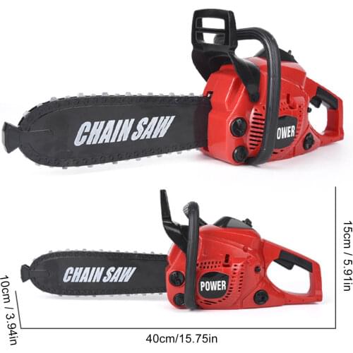 Kids Tools Power Chainsaws Electric Repair Toys Realistic Sound Children Pretend Play Birthday Gift For Boys Tool Toys