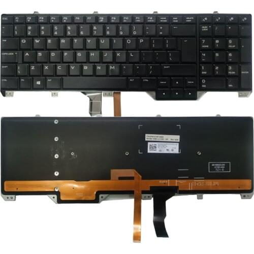 NEW Arabic/Swedish keyboard for DELL Alienware 17 R2 & 17 R3 laptop Keyboard with Backlit 0H1KDG 0KJ0NG