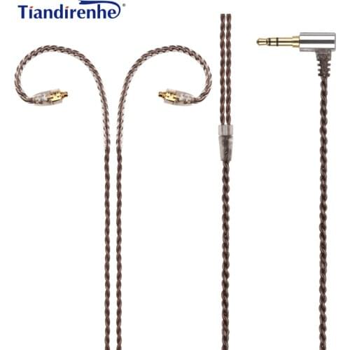 Upgrade DIY MMCX Cable for Shure SE215 SE425 SE535 SE846 Earphone Headphone AUX 3.5mm Wire for iPhone Computer pc