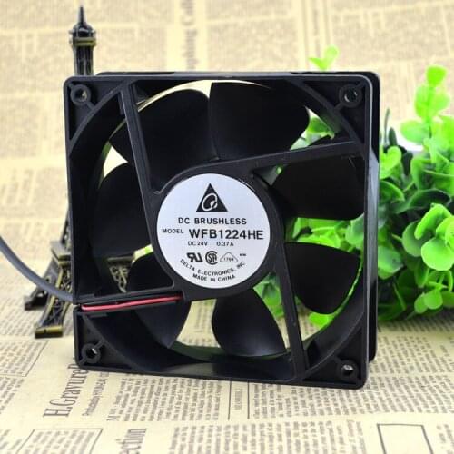 Original genuine FOR Delta fan WFB1224HE 12CM/12038 24V 0.37A cooling fan
