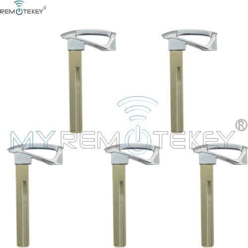Remtekey 5 New style smart emergency key blade left profile for Hyundai Santa Fe for Kia 2013 2014 2015 car key blade
