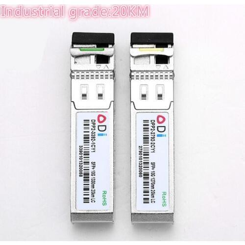 SFP 10G LC 20KM 1270nm/1330nm Industrial grade Single Fiber SFP Optical Module SFP Transceiver Industrial grade -40-85 Celsius