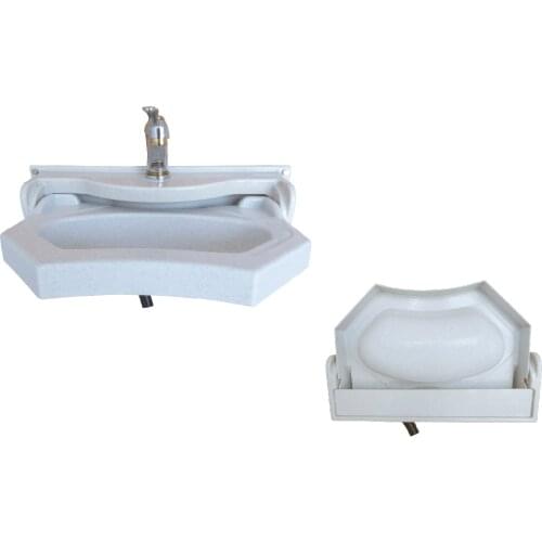 537.5*312.5*185mm Folding White Acrylic Sink GR-Y551 Boat Caravan RV Camper