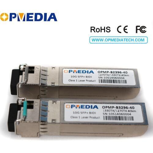 10G SFP+ BIDI LC SMF 40km TX1270/RX1330(TX1330/RX1270) C-temp Transceiver,10G-base Bidi optic module,compatible all equipment