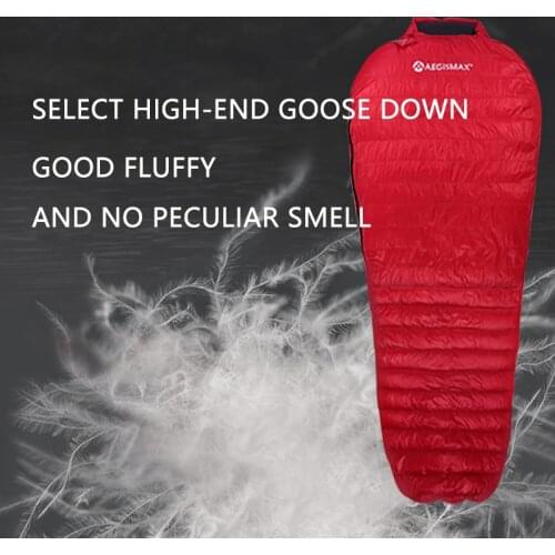 AEGISMAX NANO Upgrade Adult Outdoor Camping Ultralight Spring Autumn Mummy 700FP Ultra Dry Goose Down Sleeping Bag Lazy Bag