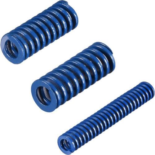 Uxcell 2pcs 8mm OD 20mm 25mm 35mm 40mm 45mm 50mm 60mm Long Spiral Stamping Light Load Compression Mould Die Spring Blue