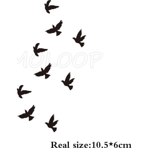 Waterproof Temporary Tattoo Sticker bird animal pattern small Tatoo Stickers Flash Fake Tattoos for girl Men Women kid