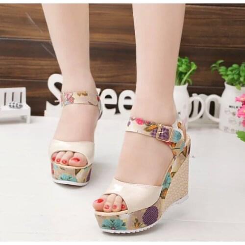 Women Designer Shoes Roman Sandals High Heels Wedge Platform Bohemia Sandals Women Shoes Sandalias Mujer 2021 Sandalen Femininos