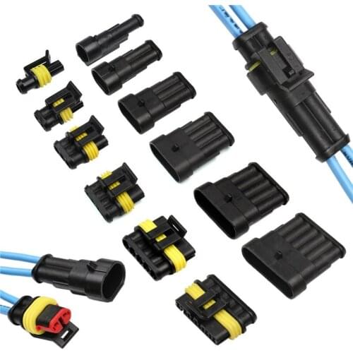 1Set 1/2/3/4/5/6 Pin Connector Car Waterproof Electrical Connector Plug Electrical Wire Cable Car Auto Truck Wire Hardware Parts