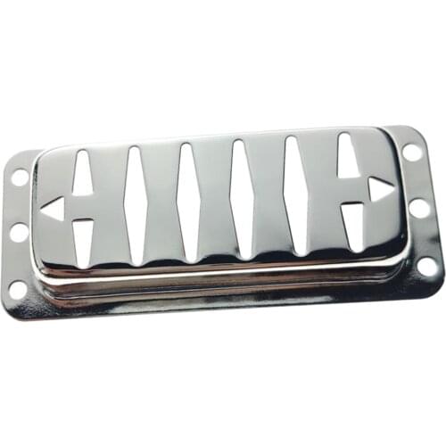 1x Mini Brass Pickup Cover For Electric Guitar Durable Chrome