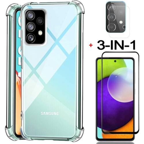 A52 5G Anti-shock Clear Case for Samsung A 52 Galaxy A72 4G Silicone Phone Cases A 72 Samsung Galaxy A52 Cover Samsung A52 Case
