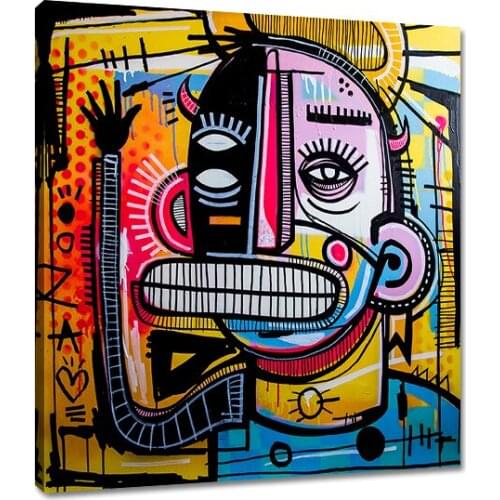 Graffiti Abstract Wall Art Canvas Decor Canvas Painting Picture Poster and Print Colorful Picture for Living Room Home Decor