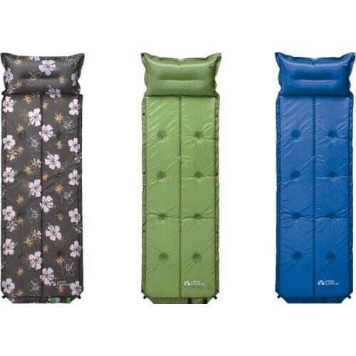 Automatic Inflatable Mat With Pillow Printed Foldable Splicing Outdoor Equipment Camping Single Person Field Moisture-proof /30