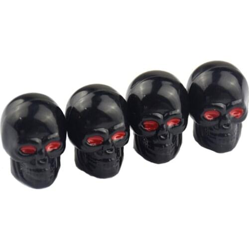N0HF Car Tire Anti-rust Air Valve-Caps Auto Wheel Tyre Dust Stems Cover Skull Waterproof Dust-Proof Airtight Seal Universal
