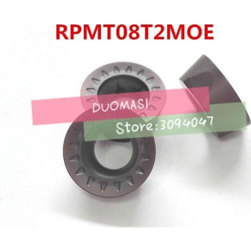 Free shipping 10pcs Carbide blade RPMT08T2MOE, CNC milling insert, numerical control lathe tool, suitable for stainless steel