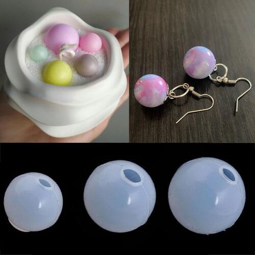 DIY Sphere Silicone Resin Mold Handmade Planet Ball Crystal Uv Epoxy Dried Flower Resin Craft Mold Round Clear Mould Supplies