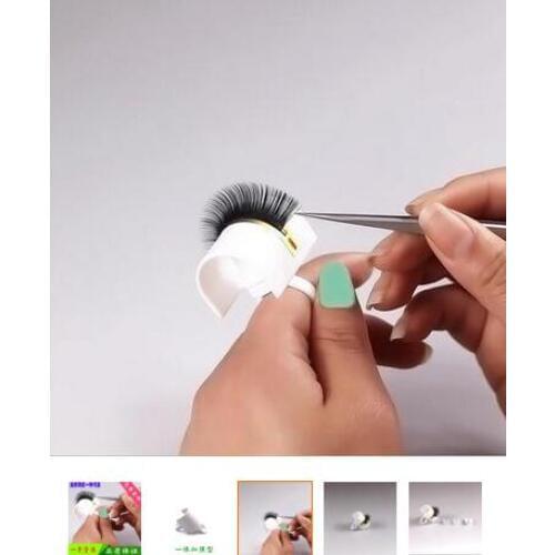 Hot Eyelash Extension Glue Ring Adhesive Eyelash Pallet Holder Makeup Kit Tool Make up