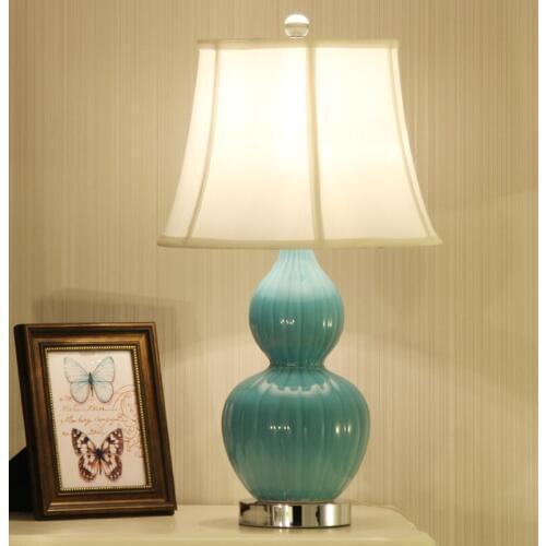 Chinese ceramic table lamp bedside simple European living room simple warm classical decorative table lamp ZA623 ZL168