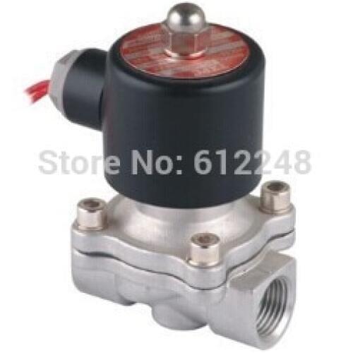 Valvula Normally closed Type 2-way 2S series ac220V 2S250-25 1 inch Stainless steel Solenoid Valve for air water oil