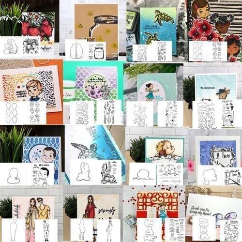 Cute Mouse Strawberry Metal Cutting Dies&Cordinating Stamps For Scrapbooking Craft Die Cut Card Making Embossing Stencil 2020