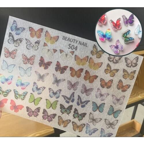 Nail Art Butterfly DIY 3D Butterfly Mini Nail Decorations For Girls 2020 Hot Fashion High Quality Safety Nail Art Supplies