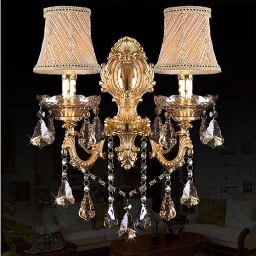 Fashion crystal wall lamp Sconce Light candle wall lamp stair lamp bedroom bedside lamp mirror light