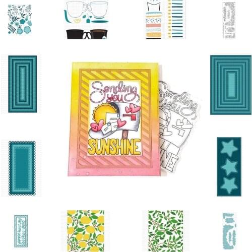 STAR Cake Candles Set Metal Cutting Dies Stamps Stencil Scrapbook Diary Decoration Embossing Template DIY Greeting Card Albums