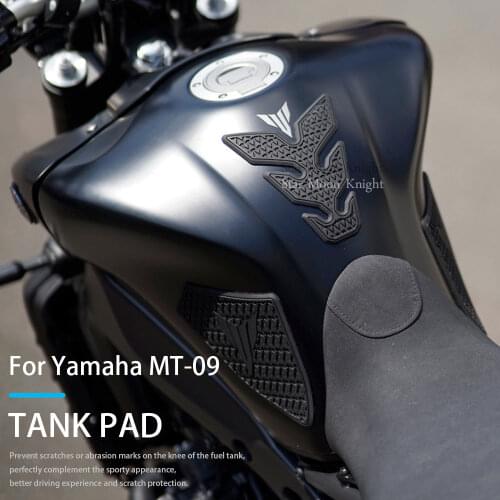 For Yamaha MT-09 MT 09 MT09 from 2021 - Side Fuel Tank pad Tank Pads Protector Stickers Decal Gas Knee Grip Traction Pad Tankpad